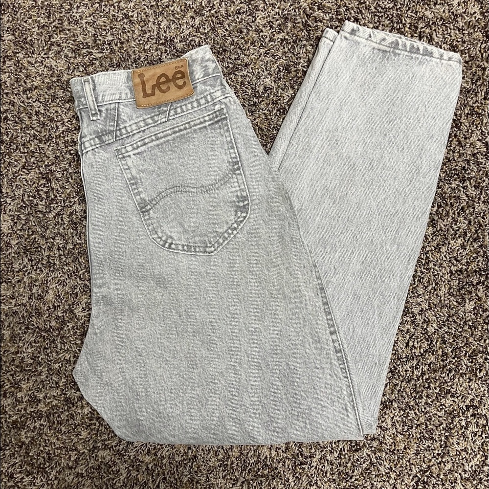 Vintage Lee Stonewashed 14M 33 inch inseam